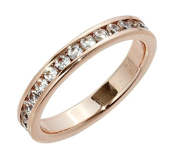 Park Lane CLASSIQUE 玫瑰金色 CZ 经典戒指 美丽! 7码   — 第 1/1 张图片