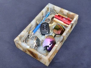 10"x6"x2" Wild Agate Bathroom Tray Accessories / Tray for Restaurant / Tray Gift - Picture 1 of 7