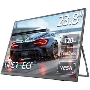 UPERFECT 23.8" 120Hz Gaming Monitor PC Screen 1920x1080 Laptop Screen Extender - Picture 1 of 7