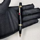 Luxury Bohemia Resin Series Bright Black+Gold Clip 0.7mm Ballpoint Pen NO BOX