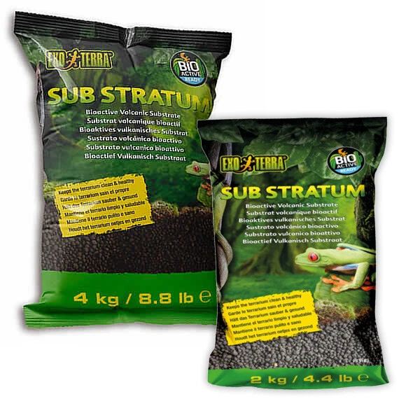 Exo Terra Sub Stratum Bioactive Volcanic Substrate Terrarium Paludarium Reptile