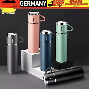 Thermosflasche aus Edelstahl Isokanne 500ml Isolierflasche Thermoskanne 0.5L - Bild 1 von 18