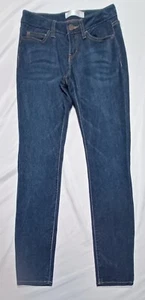 Pantalones jeggings de mezclilla de tiro bajo No Boundaries lavado oscuro. Junior's Talla 5 - Imagen 1 de 13