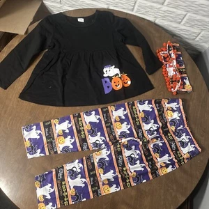 Girls Boutique 4/5 Halloween Outfit New - Picture 1 of 6