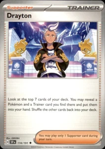 Pokemon Surging Sparks Drayton 174/191 Trainer - Picture 1 of 1