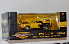 ERTL COLLECTIBLES AMERICAN MUSCLE 1971 PLYMOUTH CUDA