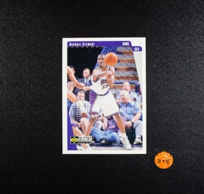 1997-98 Upper Deck Collectors Choice Michael Stewart Rookie Sacramento Kings - Image 1 of 2