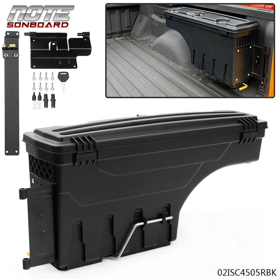 FIT FOR COLORADO GMC CANYON 2015-2020 RIGHT SIDE TRUCK BED STORAGE BOX TOOLBOX - Image 1 of 4