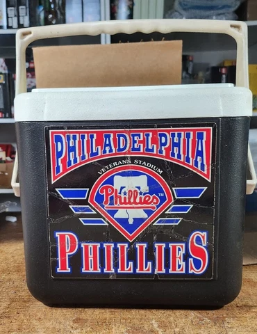 VINTAGE 1994 PHILADEPHIA PHILLIES TEAM NFL COOL STUFF DRINK COOLER LUNCH BOX Cover