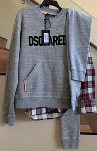DSQUARED2 HEATHERGREY SWEATSHIRT Sz. S - Picture 1 of 11