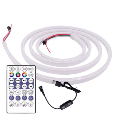 USB APP Addressable led strip Light neon sign Rope RGB IC Pixel WS2812B WS2811 - Image 1 of 4