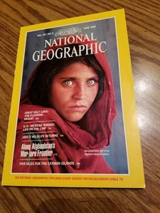 National Geographic June 1985 – Afghan Girl Cover Great Salt Lake Feature - Imagen 1 de 1