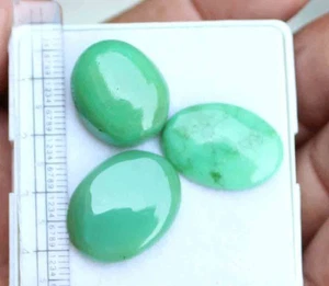 46.5 Ct Chrysoprase Cabochon Loose Gemstone For Jewelry Making 17*22 mm 3 Pic - Picture 1 of 5