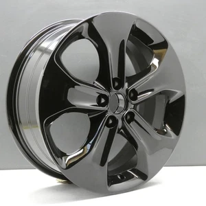 RUEDA JEEP BRÚJULA NEGRO BRILLANTE 18" ALEACIÓN 7J ET40 OEM 5VC27TRMAA GENUINA X1 - Imagen 1 de 14