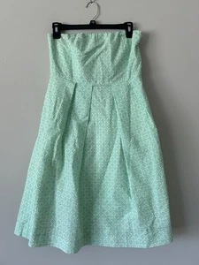 J. Crew Seersucker Embossed Lorelei Strapless Mini Dress Size 4 Preppy Summer - Picture 1 of 10