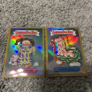 JENNY JELLY MESSIE TESSIE 2014 GPK cubo de basura niños cromo dorado refractor/50 - Imagen 1 de 5