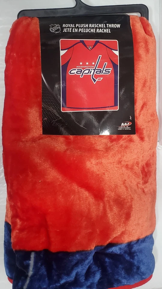 Manta Raschel de diseño de jersey de felpa de 50" por 60" de Washington Capitals - NHL Foto 1 de 1