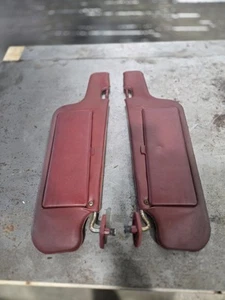 Pair of Driver Left and Passenger Right Side Red Sun Visors Fits 82-83 280ZX - Picture 1 of 13