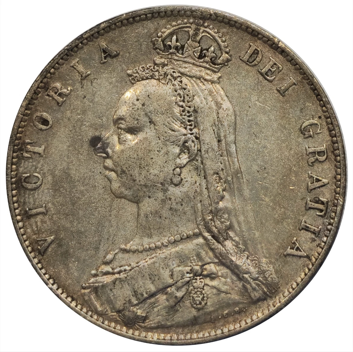 1889 年英国半克朗硬币| eBay