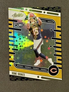 Rome Odunze RC - 2024 Panini Absolute #109 - GOLD STARS Rookie - SP SN #24 /25 - Picture 1 of 2
