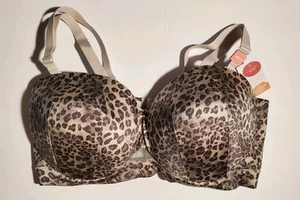 Cacique 40DDD Comfort Bliss Wireless Bra Animal Print NWT - Picture 1 of 15