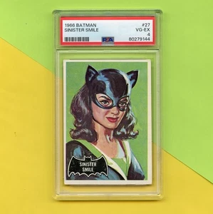 Original 1966 Topps Batman Black Bat Trading Card #27 PSA 4 - Picture 1 of 3