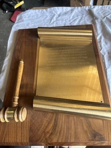 Very Rare Los Angeles Chief Richard Simon Police Officer Retirement Plaque 1968 - Foto 1 di 14