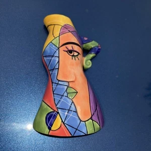 Vintage Picasso inspiriert Muzeum abstrakte Kühlschrankmagnete / Mini Vase Handarbeit - Bild 1 von 5