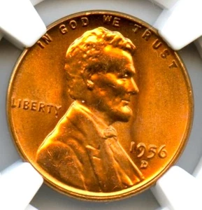 1956-D Lincoln Cent, NGC MS67RD**** - Picture 1 of 3