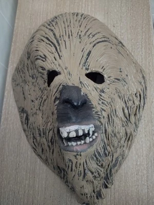 Chewbacca Star Wars Face Mask Rubies Cosplay Costume Wookiee Halloween READ NOTE - Image 1 of 4