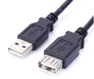 USB Extension Cable Lead Wire A to A Male to Female Fast High Speed 1m 2m 3m - Picture 1 of 12