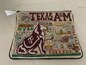Cat Studio Texas A&M Zip Pouch Bag 7”x5.5” - Picture 1 of 6