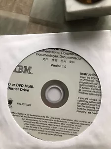 New Sealed IBM THINKPAD Optical Disk Drive - Software & User Guide - Picture 1 of 2