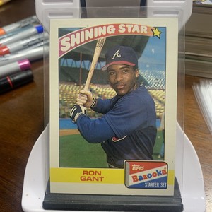 1989 Topps Bazooka Ron Gant Shining Star #9 Braves