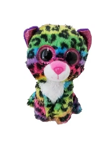 TY Silk Beanie Plush 6" Rainbow Leopard Dotty - Picture 1 of 8
