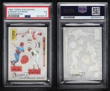 1984 Topps Transfers Dave Righetti Pete Rose Rickey Henderson #23 PSA 5 HOF