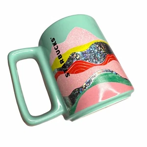 Starbucks Desert Hills Holographic Sparkle Waves Coffee Mug Easter Spring 2019 - Picture 1 of 8