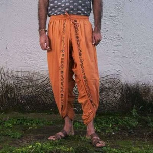 Shivanga Panchakacham (Dhoti Pant) - Orange - Picture 1 of 3