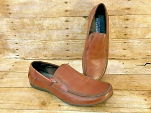 MOCASÍN DE CUERO MARRÓN KENNETH COLE REACTION PARA HOMBRE 9,5 M INTELIGENTE KENNETH COLE REACTION ⭐️COMO NUEVO⭐️ - Imagen 1 de 9