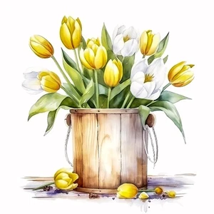 Autoaufkleber Sticker Tulpen Blumen Garten Natur Aufkleber - Bild 1 von 1