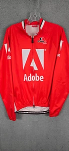 Capo Cycling Jacket Full Zip Unisex L Red Adobe Long Sleeve Windtex Windproof - Picture 1 of 9