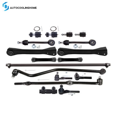 17x For 1997-2006 Jeep Wrangler Front Upper & Lower Control Arm Tie Rod Sway Bar - Image 1 of 4