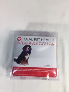 Total Pet Health Inflatable Collar X-Large Fits neck sizes 18" and up Navy Blue - Picture 1 of 6