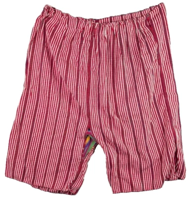 Traje Guatemalteco Hombre Rojo Blanco Rayas Tradicional Hippie Festival Talla 42x29 Foto 1 de 4