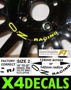 Decal stickers to fit OZ Racing Lotus wheel Centre Decal WRC various colours x4 - Picture 1 of 1