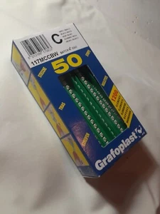 Grafoplast 117MCCBW LETTER "C" 50 Strips NEW IN BOX Wire Markers - Picture 1 of 5