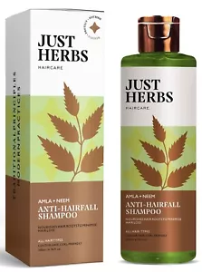 Just Herbs 8 in 1 Root Nourishing Amla Neem Hair Fall Control Shampoo 200 ml - Picture 1 of 5