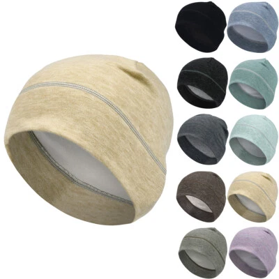 Winter Cycling Skull Cap Helmet Liner Thermal Fleece Beanie Hat for Men Women - Image 1 of 4