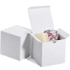  Petites boîtes cadeaux blanches 4x4x4'' paquet de 100, cadeau 100 pièces (paquet de 1) blanc cassé