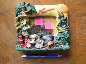 SPECIALTY PICTURE FRAME~ WEDDING ( HAWAIIAN STYLE) 3X5" CERAMIC?- GREAT GIFT - Picture 1 of 2